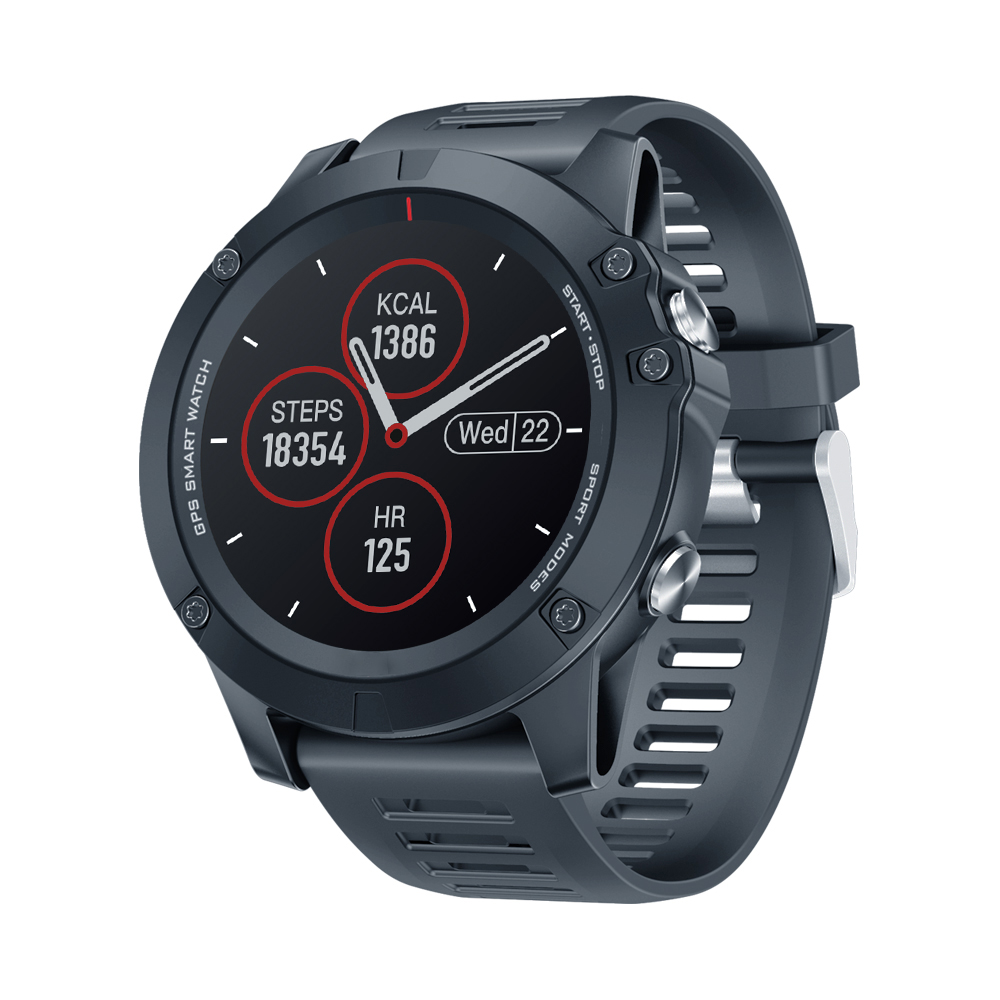 GPS Smart Watch 1.3inch IPS Touch Screen Sports Mode Monitor GPS Activity Tracker Smart Watch